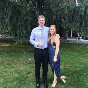 Semi formal Navy long dress!